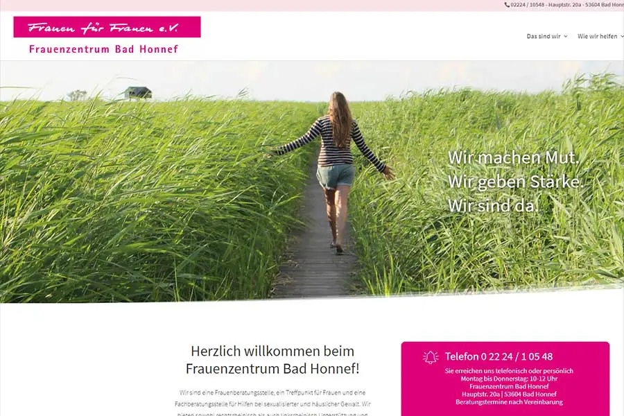 Screen: Frauenzentrum Bad Honnef