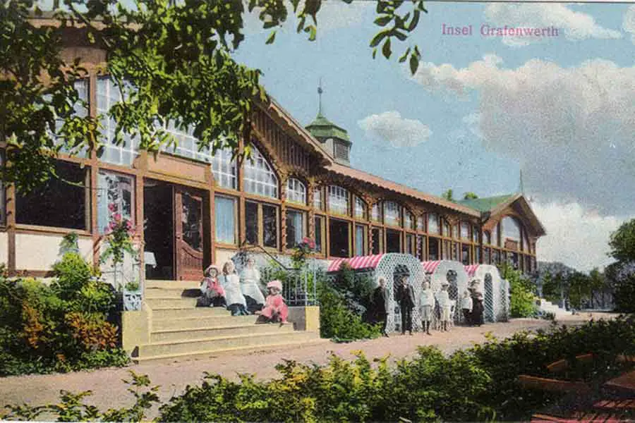 Inselrestaurant um 1907