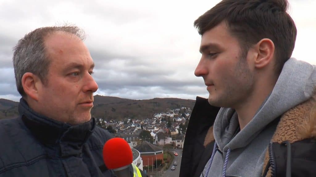 erinnerungen interview auf der drehleiter in 30 meter hoehe