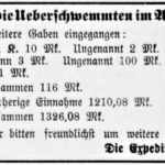 Unwetter Ahrtal Spende HVZ 27.6.1919 bisher in Honnef 1