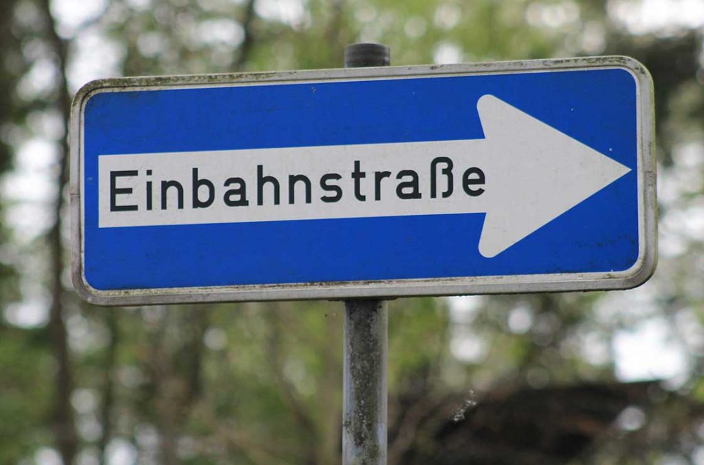 einbahnstrasse