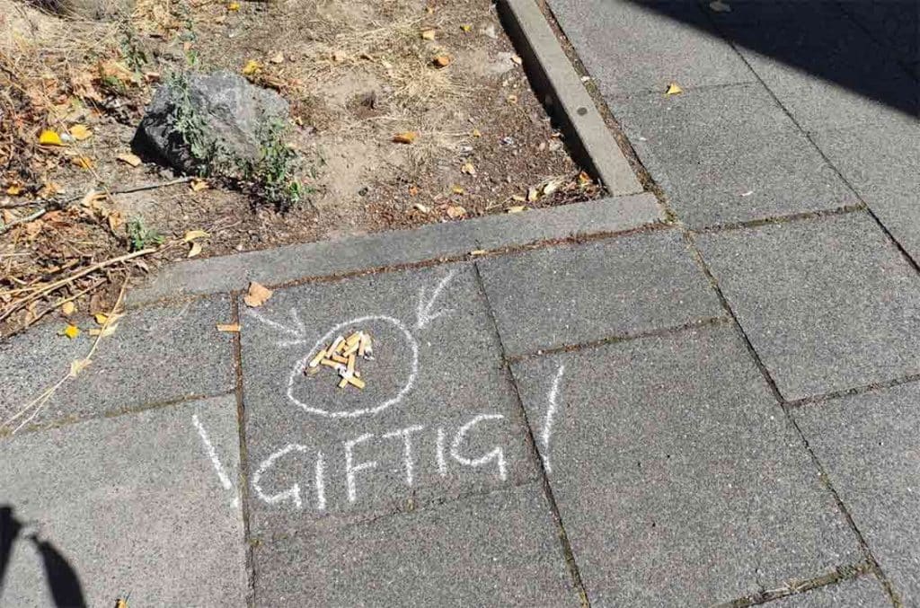 zigarettenkippen Gift