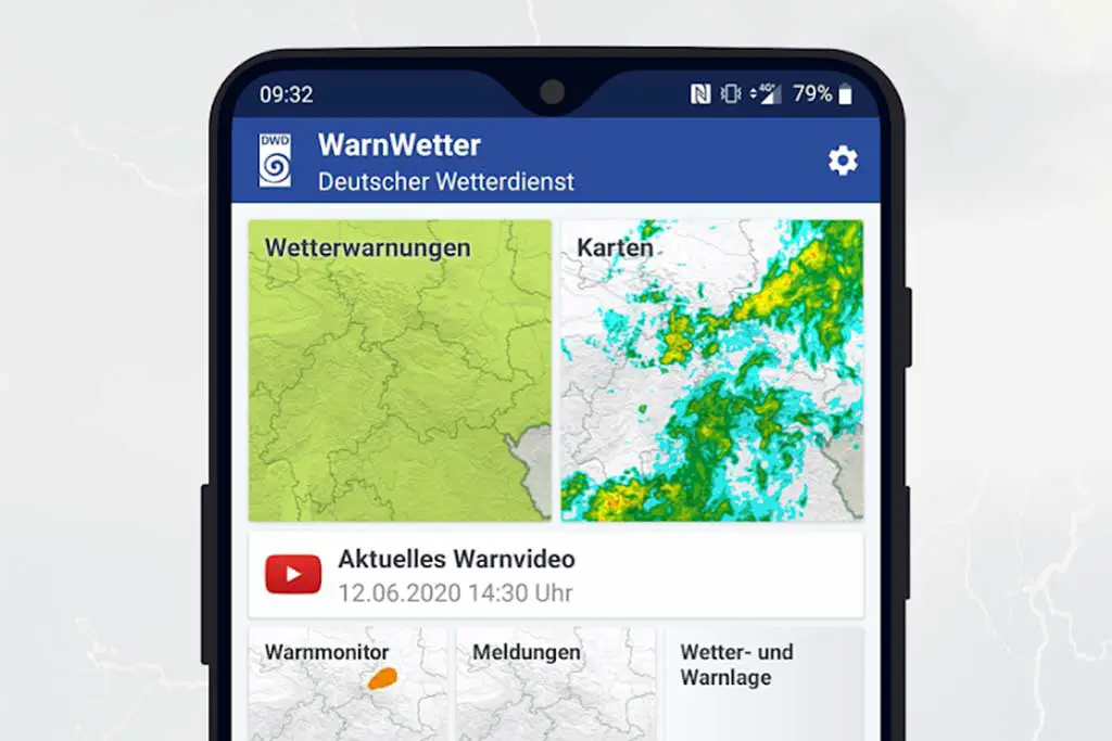 Screen: Deutscher Wetterdienst