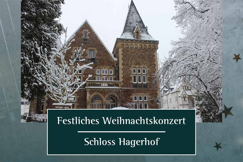 Plakat Weihnachtskonzert Schloss Hagerhof 2022