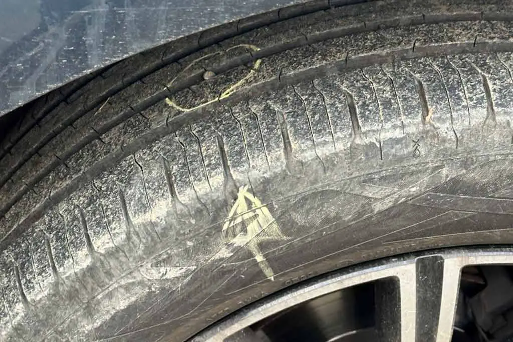 Nicht das erste Mal: Ein Nagel im Reifen