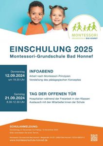 Montessorischule Plakat Schulanfang 2025 1