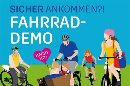 Plakat Fahrrad Demo A3