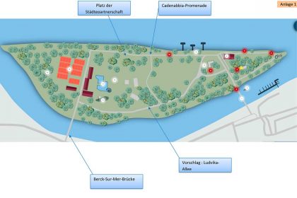 Anlage Plan der Insel