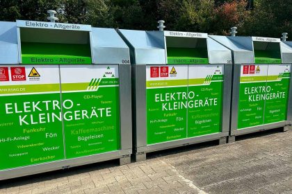 Elektro kleingeräte container