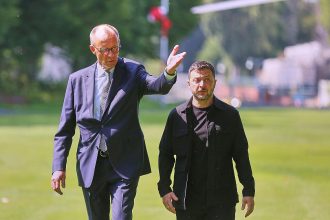 Friedrich Merz und Wolodymyr Selenskyj (Archiv)