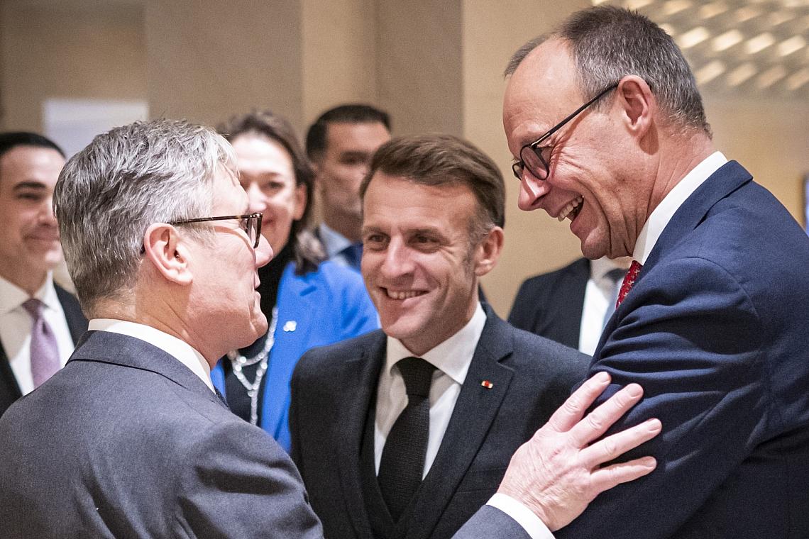 Starmer, Macron, Merz am 18.11.2025