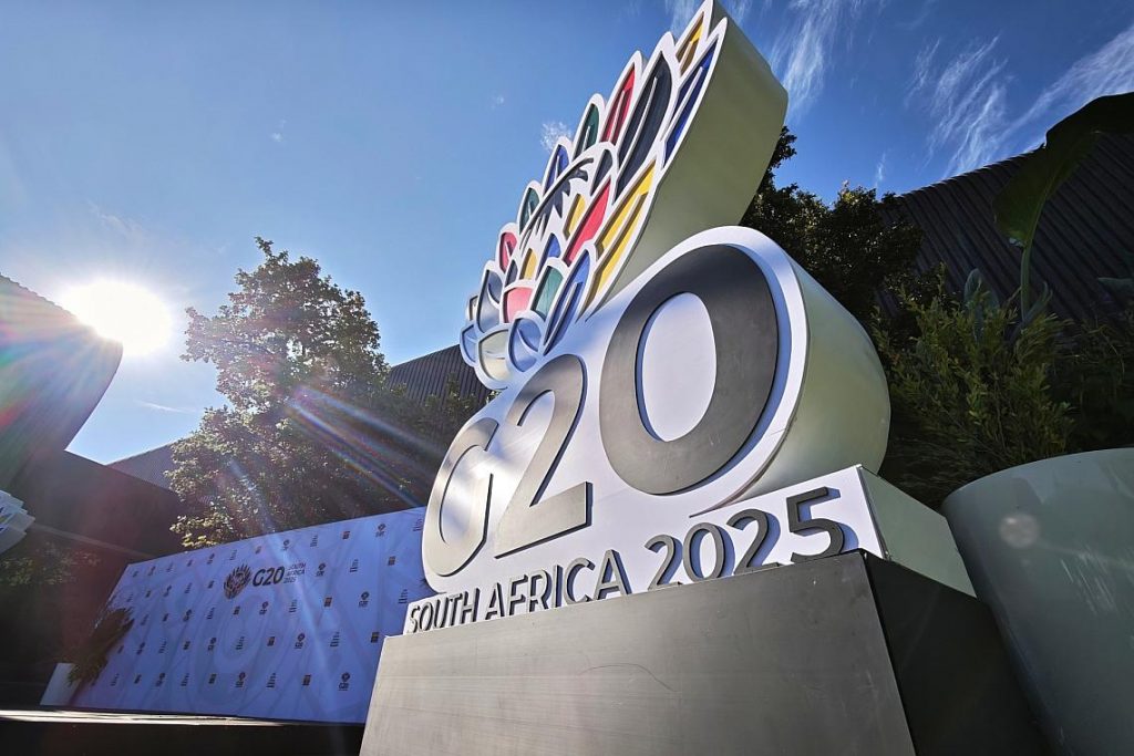 G20-Logo in Südafrika im November 2025