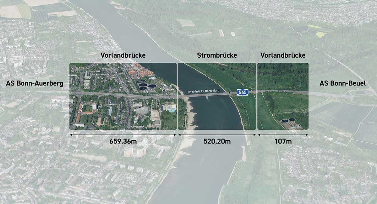 Nordbrücke in Bonn