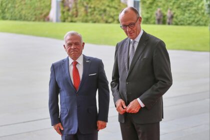 Abdullah II. bin al-Hussein und Friedrich Merz in Berlin (Archiv)
