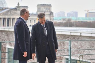 Friedrich Merz und Andrej Plenkovic am 10.12.2025