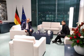 Friedrich Merz und Wolodymyr Selenskyj am 15.12.2025