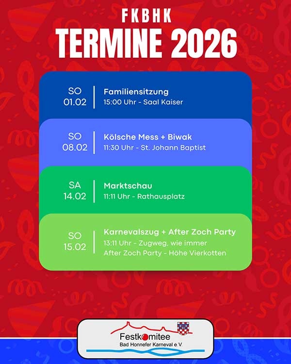 Ganz schön jeck: After-Zoch-Party findet im Zentrum statt 2 26 Termine