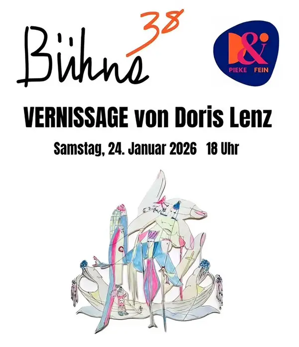 Plakat Buehne38 Vernissage Doris Lenz