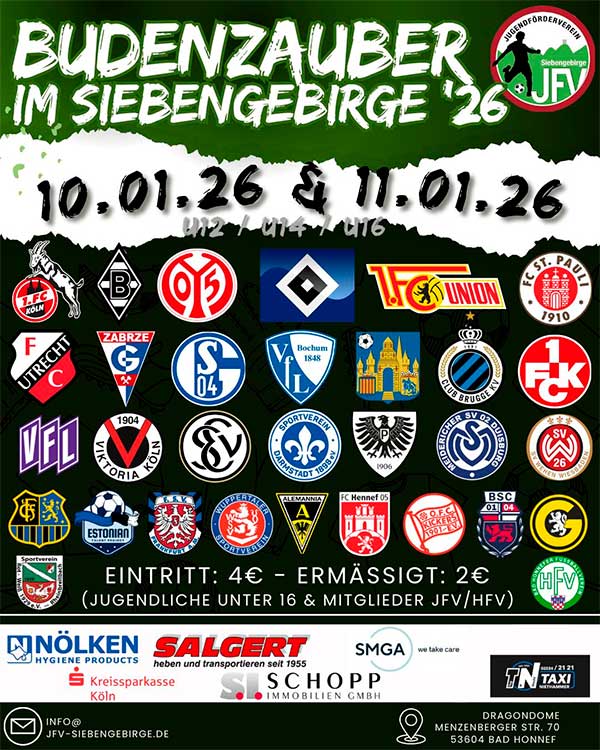 Jugendfußball der Extraklasse in Bad Honnef - Lukas Podolski-Verein dabei 2 budenzauber