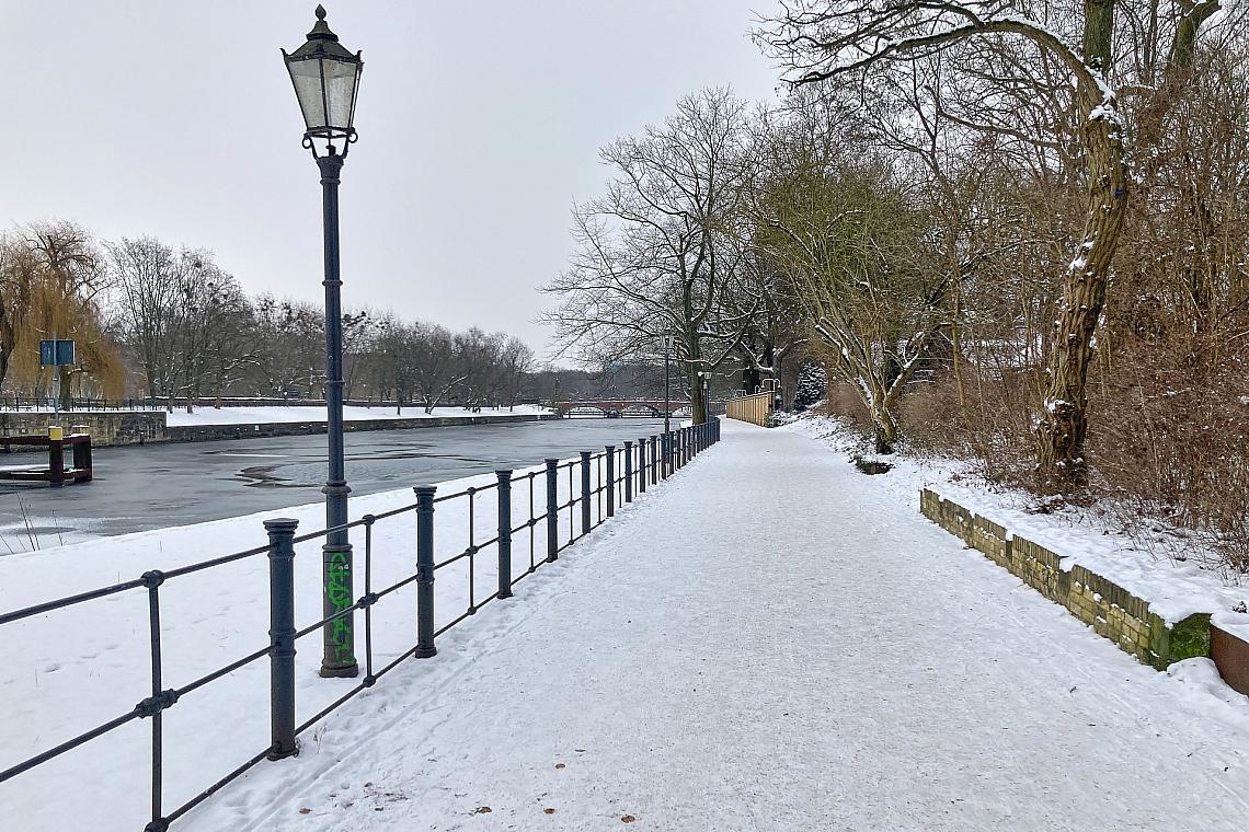 Schnee in Berlin am 09.01.2026