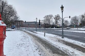 Schnee in Berlin am 09.01.2026