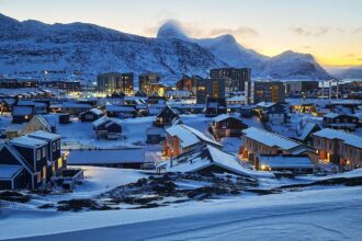 Nuuk auf Grönland am 20.01.2026