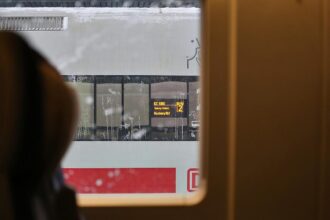ICE der Deutschen Bahn am 26.01.2026