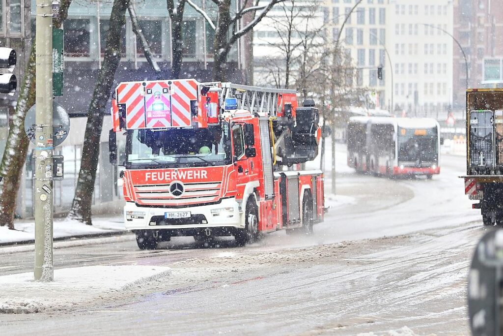 Feuerwehr in Hamburg am 26.01.2026