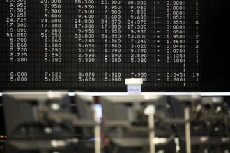 Anzeigetafel in der Frankfurter Börse (Archiv)