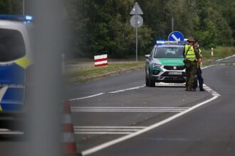 Deutsche und polnische Grenzkontrolle (Archiv)