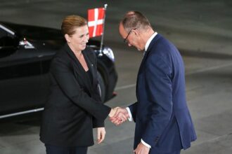 Mette Frederiksen und Friedrich Merz (Archiv)
