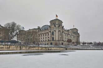 Regierungsviertel im Winter (Archiv)