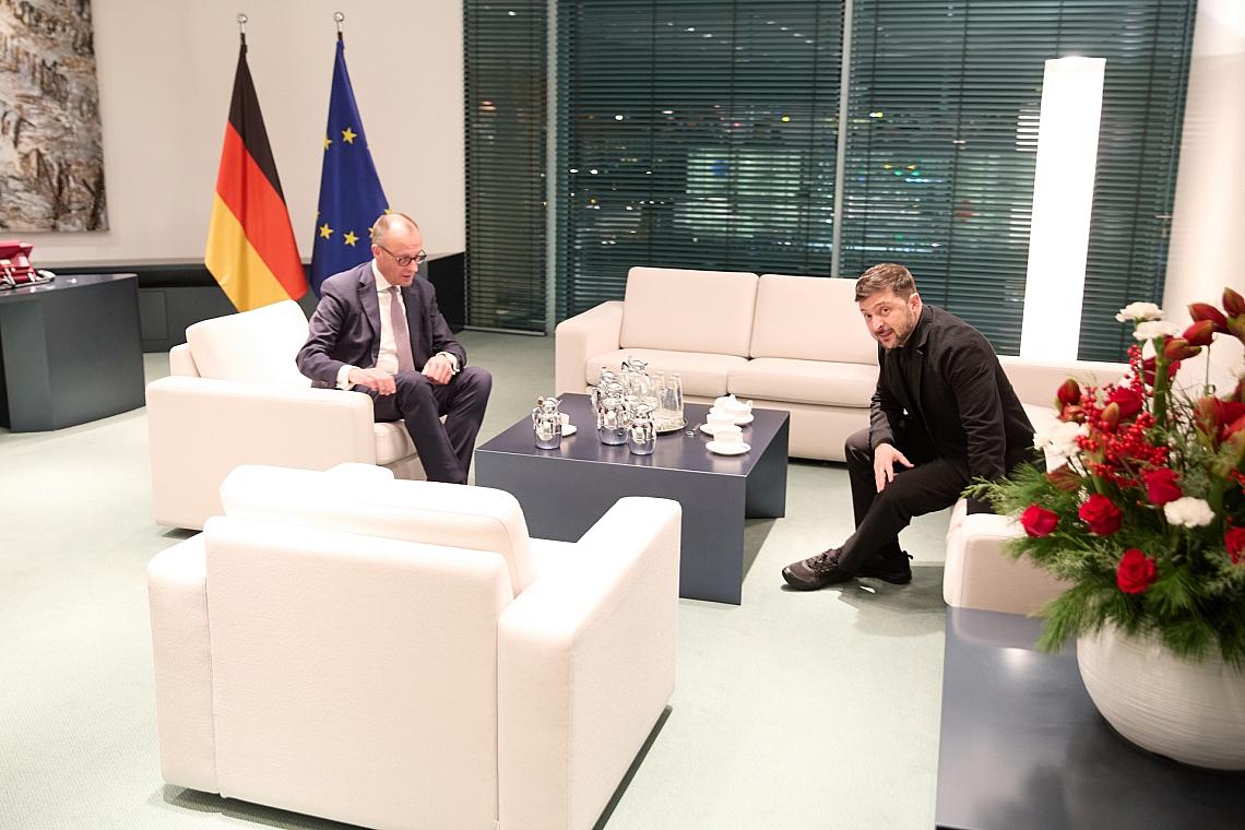 Friedrich Merz und Wolodymyr Selenskyj (Archiv)