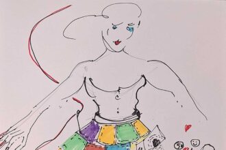 Skizze Spendenrock Foto und Skizze Christina Wachendorff