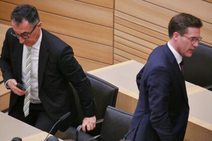 Cem Özdemir und Manuel Hagel am 08.03.2026