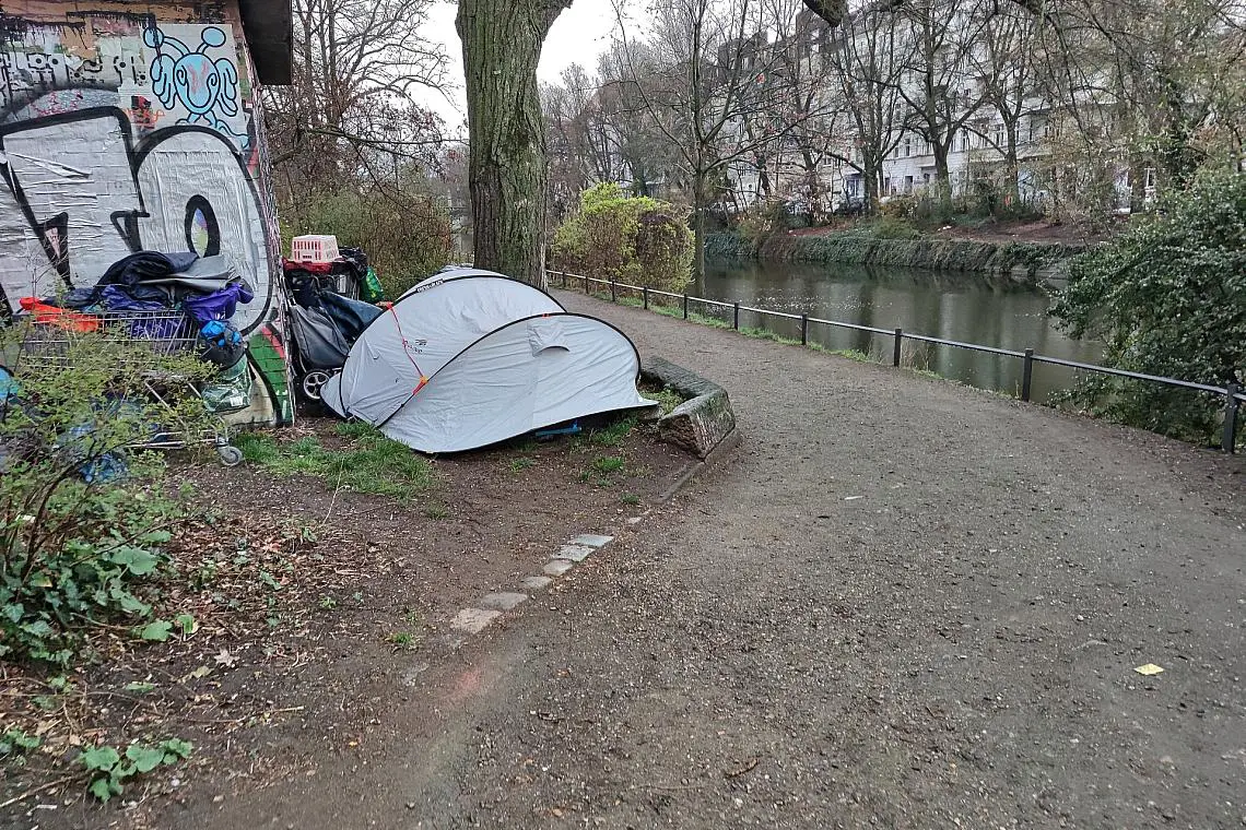 Obdachlose kampieren (Archiv)