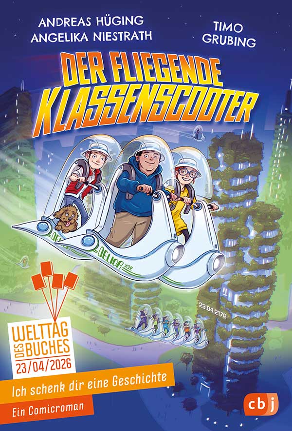 Lesefest zum Welttag des Buches: 390 Kinder in Bad Honnef erhalten Buchgeschenke 2 Cover IsdeG2026 Klassenscooter