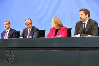 Pressekonferenz nach Koalitionsausschuss am 13.04.2026
