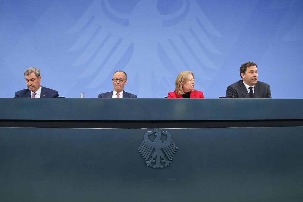 Pressekonferenz nach Koalitionsausschuss am 13.04.2026