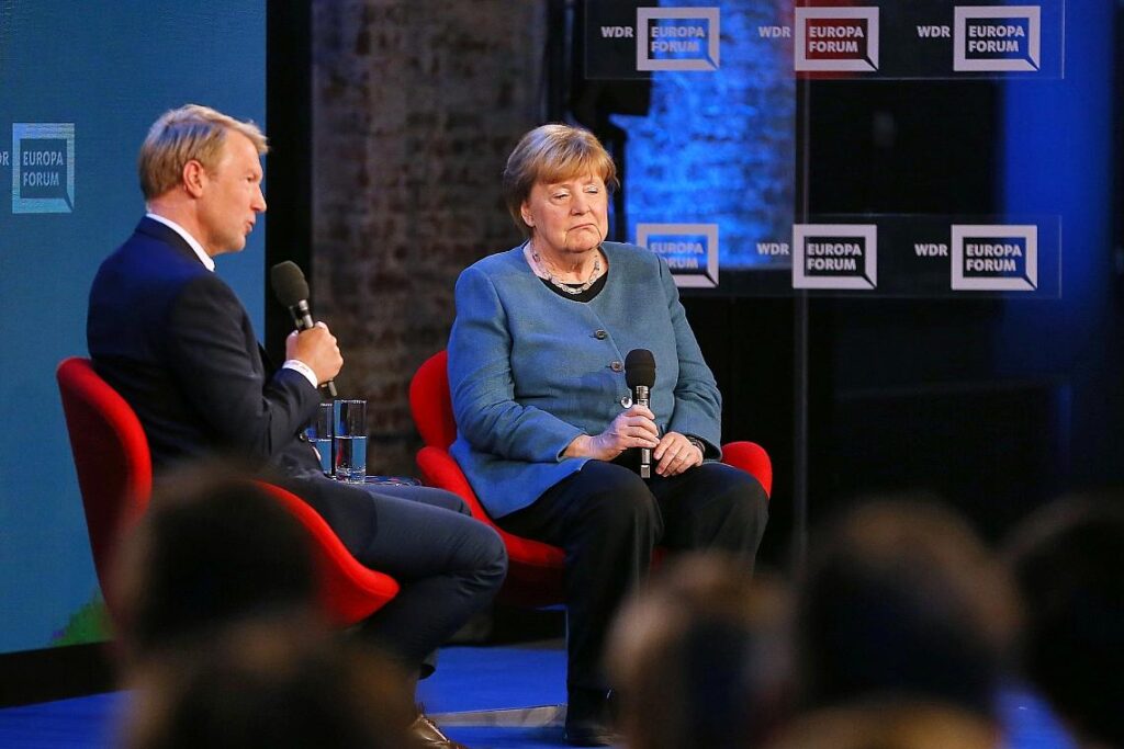 Markus Preiß und Angela Merkel am 18.05.2026