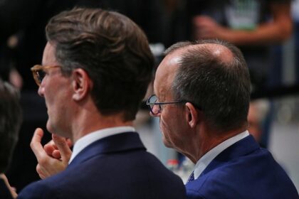 Hendrik Wüst und Friedrich Merz (Archiv)