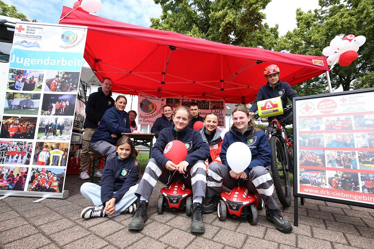 1. Bevölkerungsschutztag der Stadt Bad Honnef - DRK Siebengebirge zieht positive Bilanz 2 Jugendabetilung Foto Ralf Klodt DRK