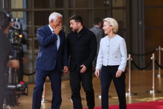 Antonio Costa, Wolodymyr Selenskyj, Ursula von der Leyen am 18.06.2026