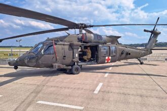 Auf der letzten ILA ausgestellter US-Kampfhubschrauber (Archiv)