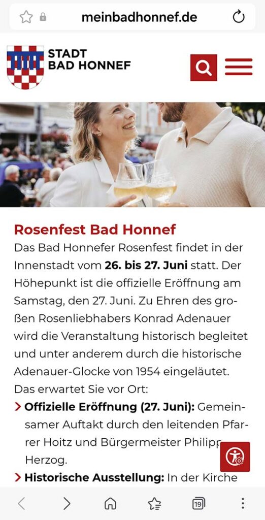 Leserbrief: Stadt blendet auf ihrer Website Rosenfest am Sonntag aus 2 rosenefst web