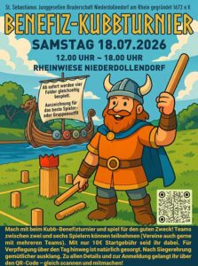 Benefiz-Kubbturnier in Niederdollendorf geht in die zweite Runde 1 Benefizkubbturnier 2026 Plakat A3