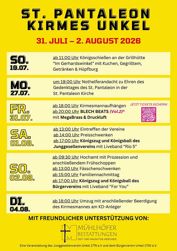 Unkel startet in die St.-Pantaleon-Kirmes: Vater und Sohn regieren als neue Majestäten 2 KirmesUnkel