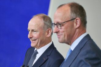 Micheál Martin und Friedrich Merz (Archiv)