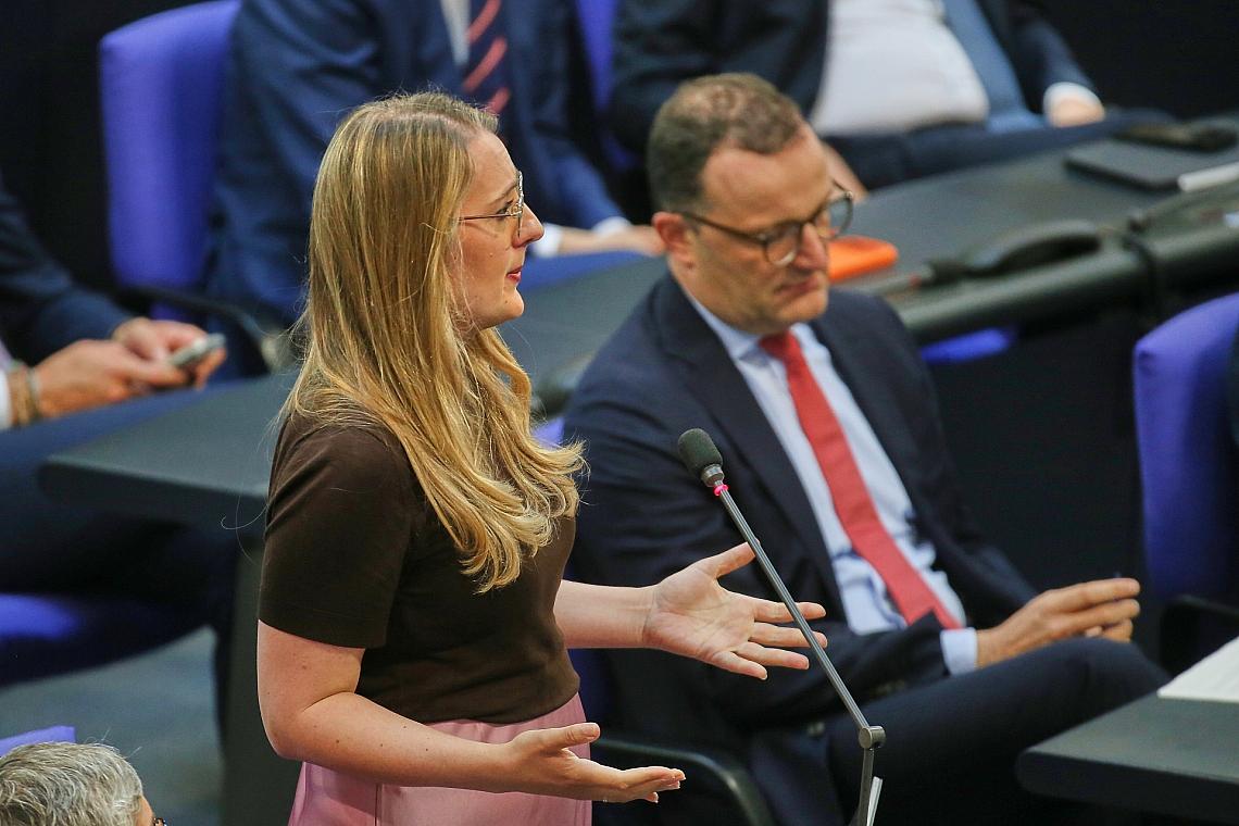Katharina Dröge und Jens Spahn (Archiv)