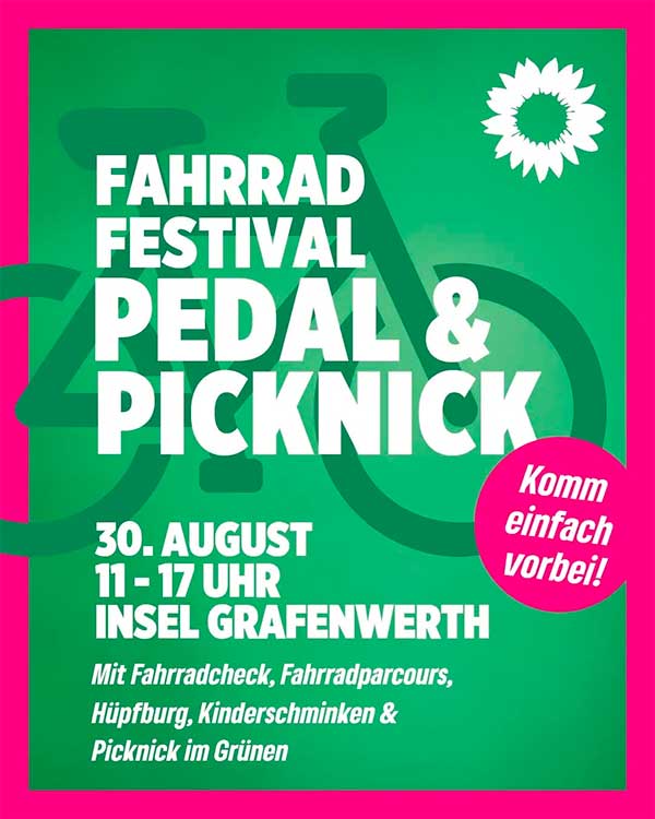 Pedal & Picknick: Fahrradfestival auf Grafenwerth lädt zum Mitmachen ein 2 pedal und picknic